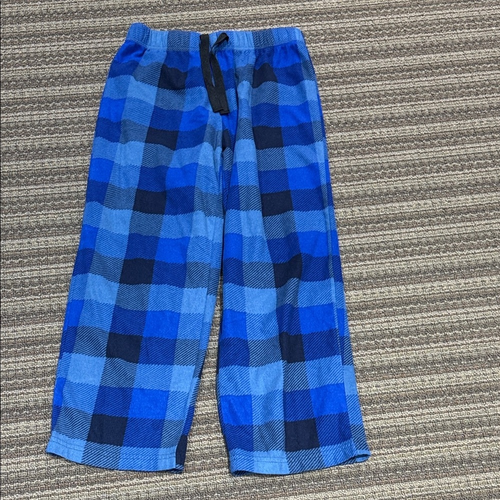 Arizona Jean Company Blue Plaid Kids Pajama Bottoms